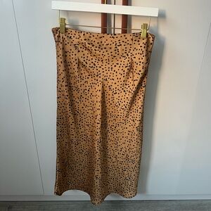 Midi Satin Skirt